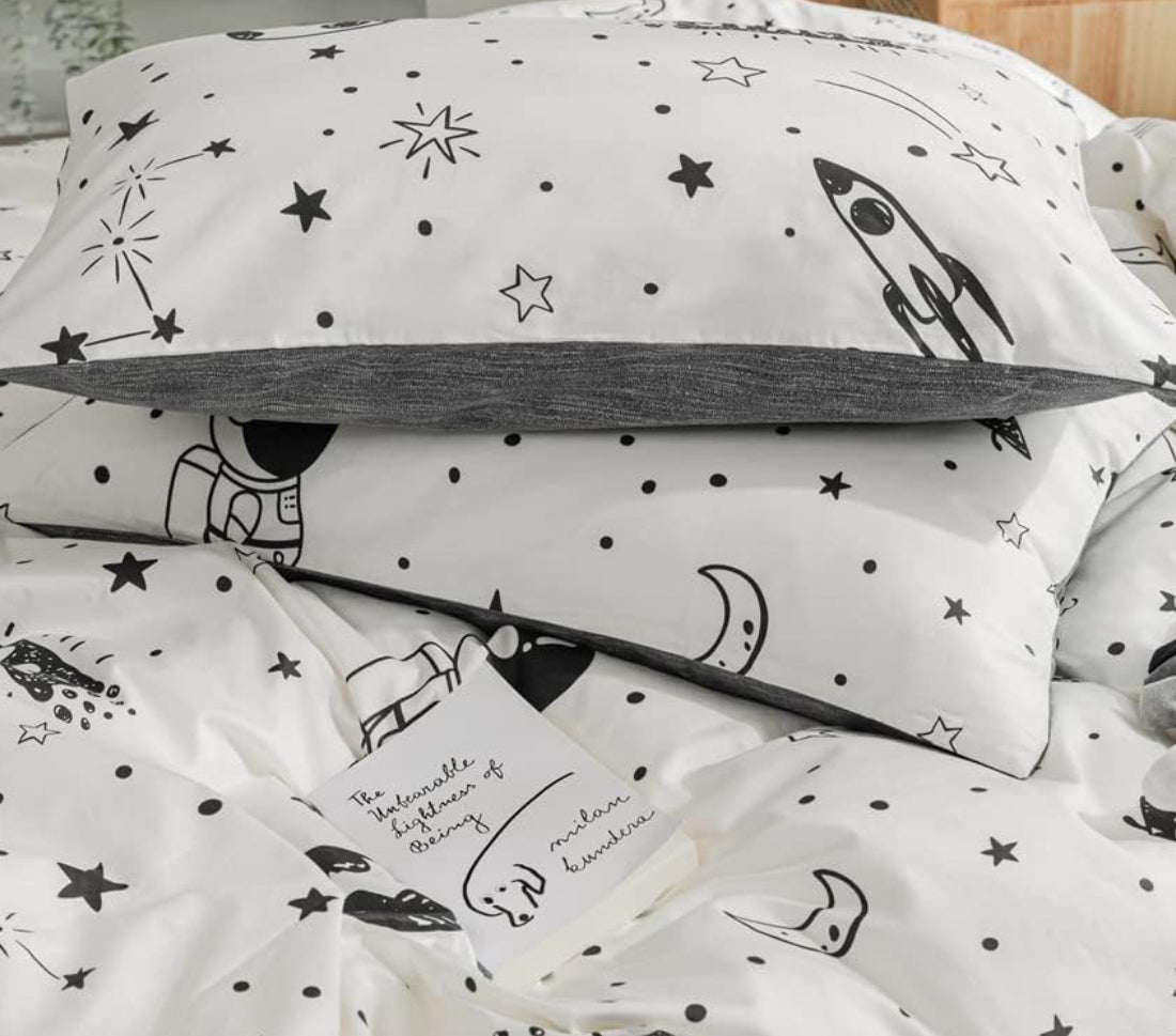 Dluxe Ave. ( QUEEN ) 3 Pcs {DUVET COVER} Set