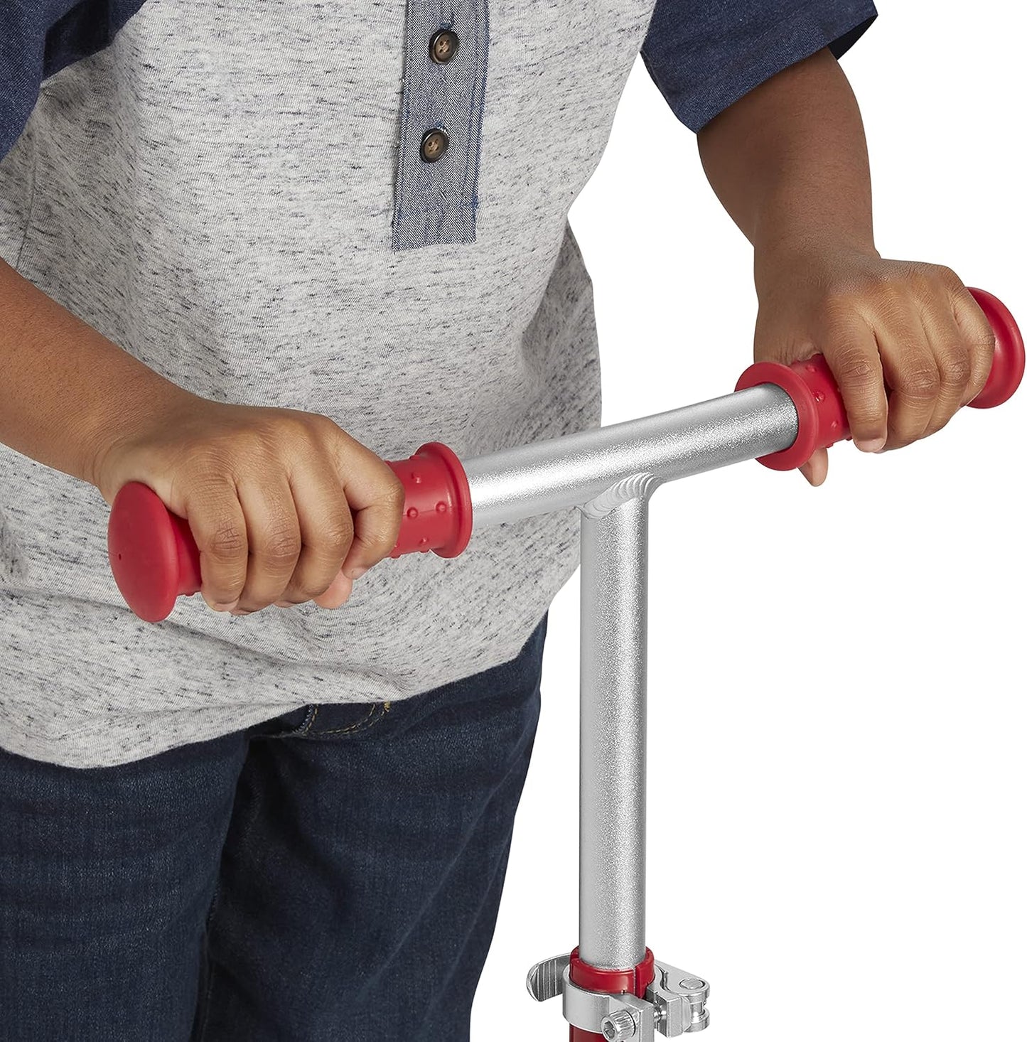 Dluxe Ave. Radio Flyer Kick and Glide Scooter 2 Wheel Scooter Red for Kids Ages 3-5 Years Old