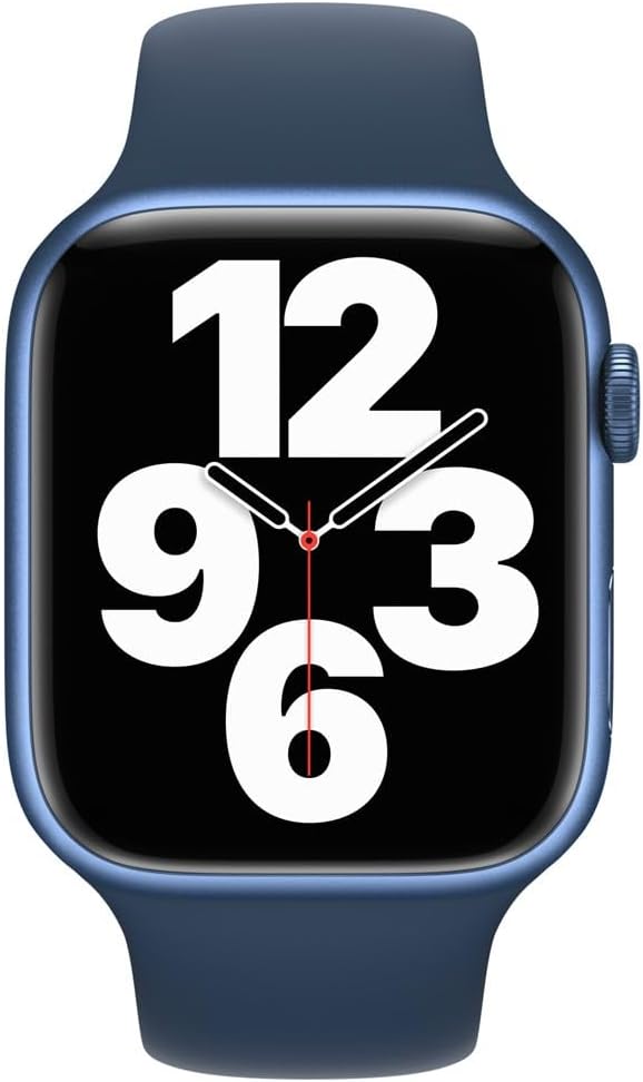 Dluxe Ave. Apple Watch Series 7 (GPS + Cellular 41mm) Blue Sport Band Regular (Renewed)