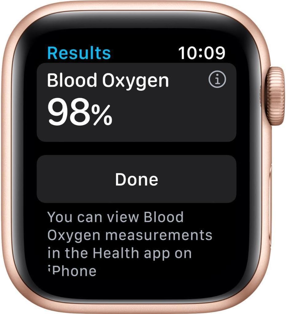 Dluxe Ave. Apple Watch Series 6 (GPS + Cellular 40mm) Gold Stainless Steel Case with Pink Sport Band (Renewed)