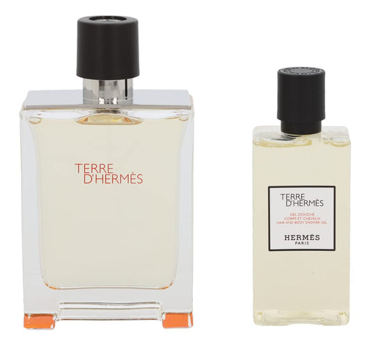 Dluxe Ave. Hermes Terre Dhermes 2-Piece Gift Set for Men (3.4 Oz Eau De Toilette Spray + 2.7 Oz Hair & Body Shower Gel)