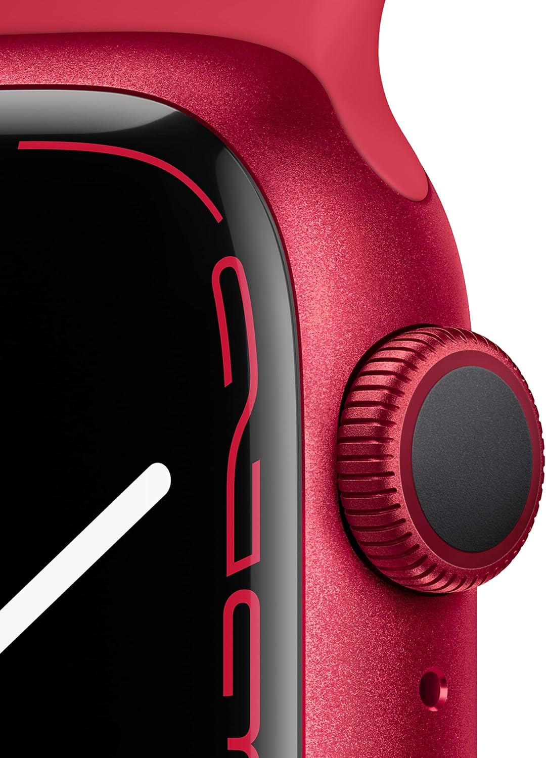 Dluxe Ave. Apple Watch Series 7 (GPS 41MM) - Red Aluminum Case with Red Sport Band (Renewed)