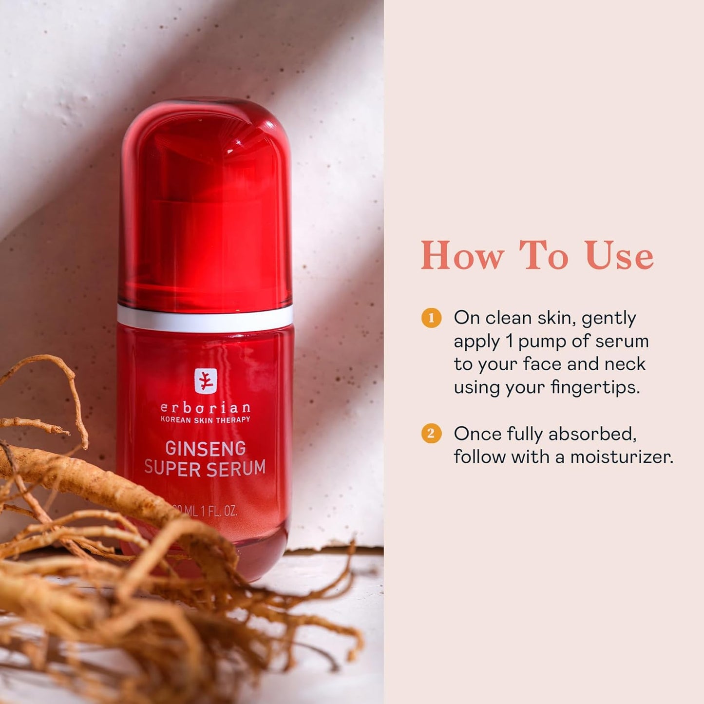 Dluxe Ave. Ginseng Face Super Serum 30 ml/  Hydrating & Brightening Facial Serum