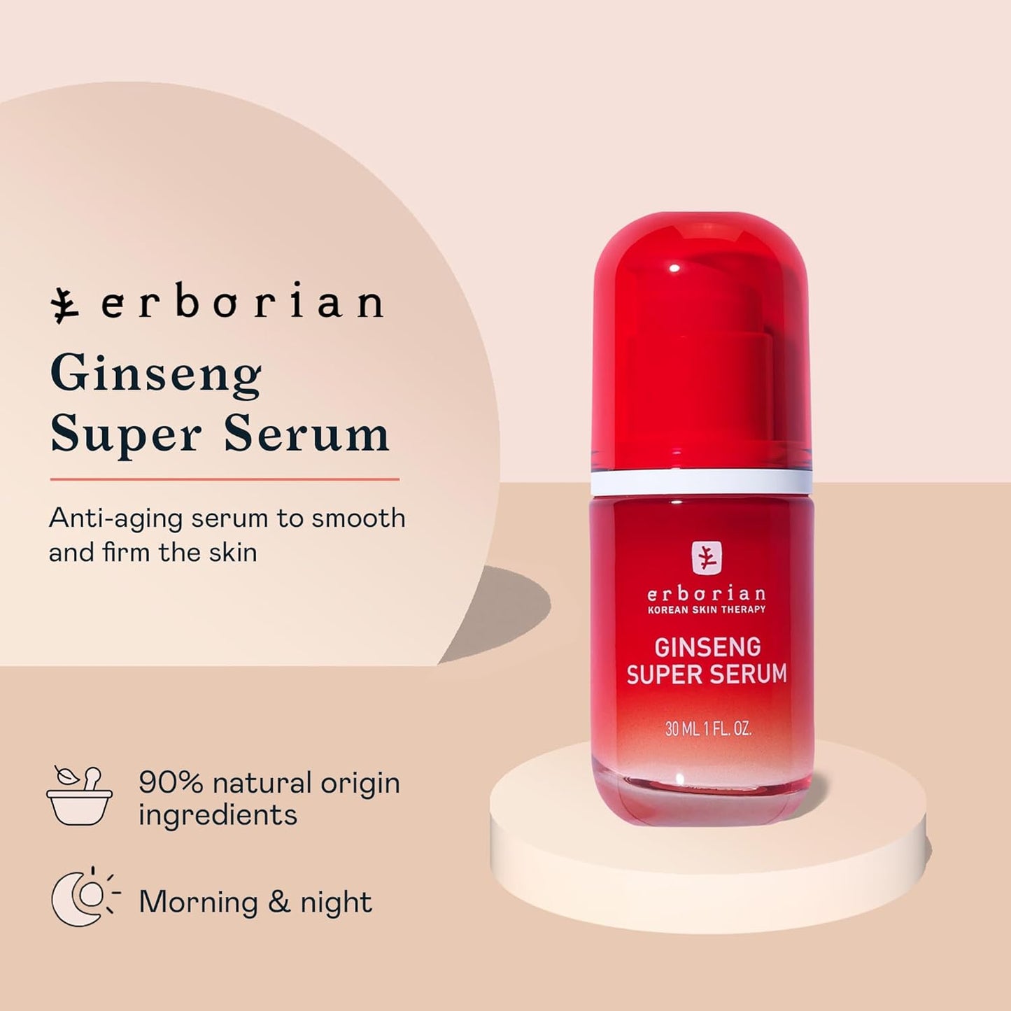 Dluxe Ave. Ginseng Face Super Serum 30 ml/  Hydrating & Brightening Facial Serum