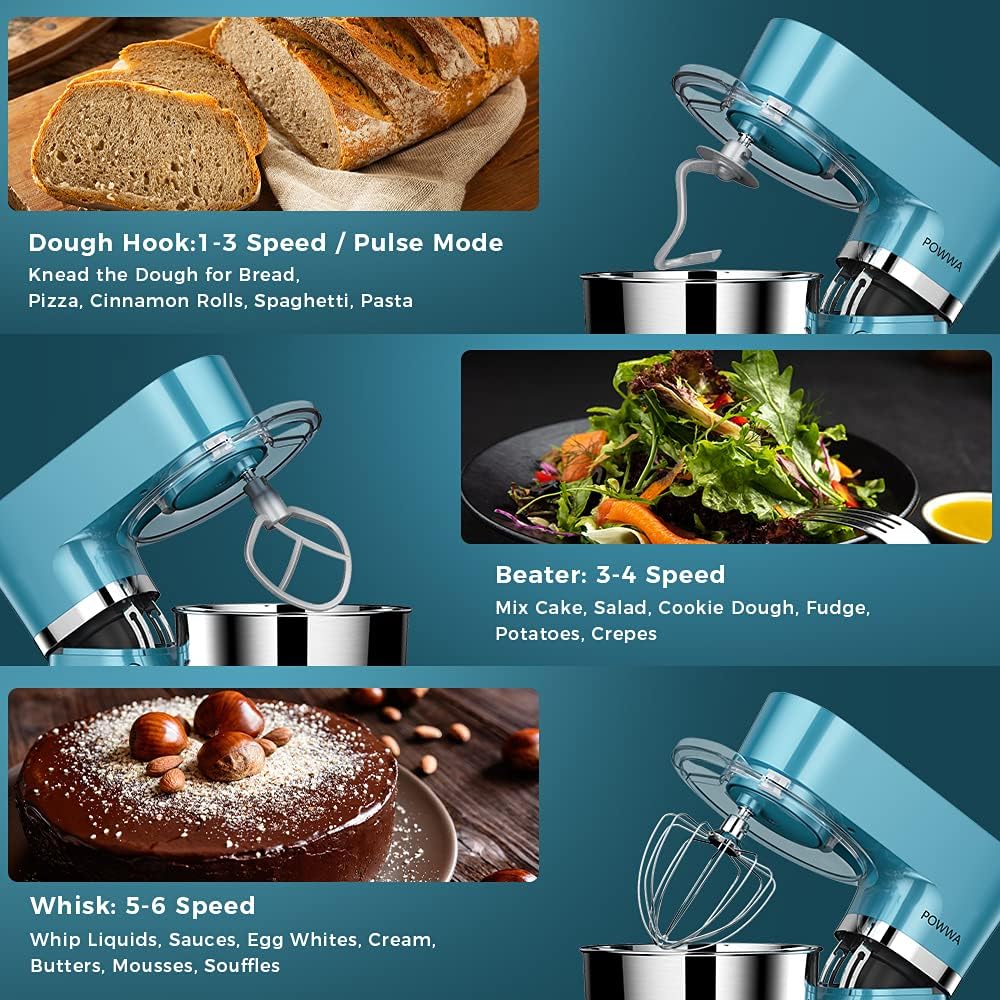 Out of Stock/ Dluxe Ave. Stand 7.5 QT Electric Mixer (Blue)