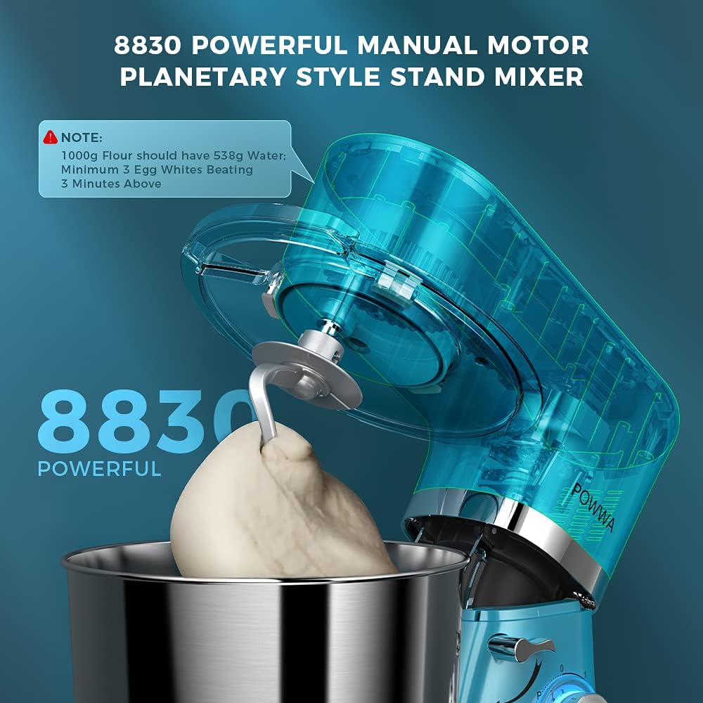 Out of Stock/ Dluxe Ave. Stand 7.5 QT Electric Mixer (Blue)