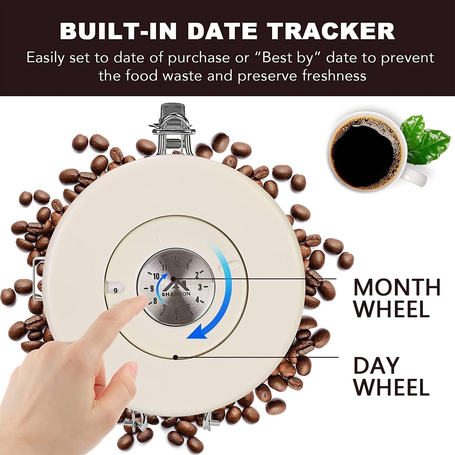 Dluxe Ave. Coffee Canister Airtight / Stainless Steel