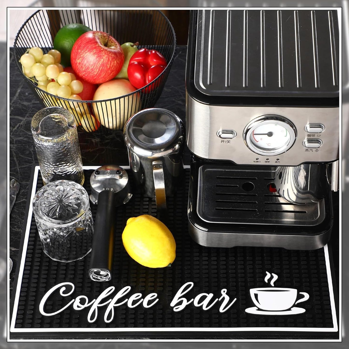 Dluxe Ave. Bar Mats for Countertop/ 1 cm Thick/ 18 x 12 Inches