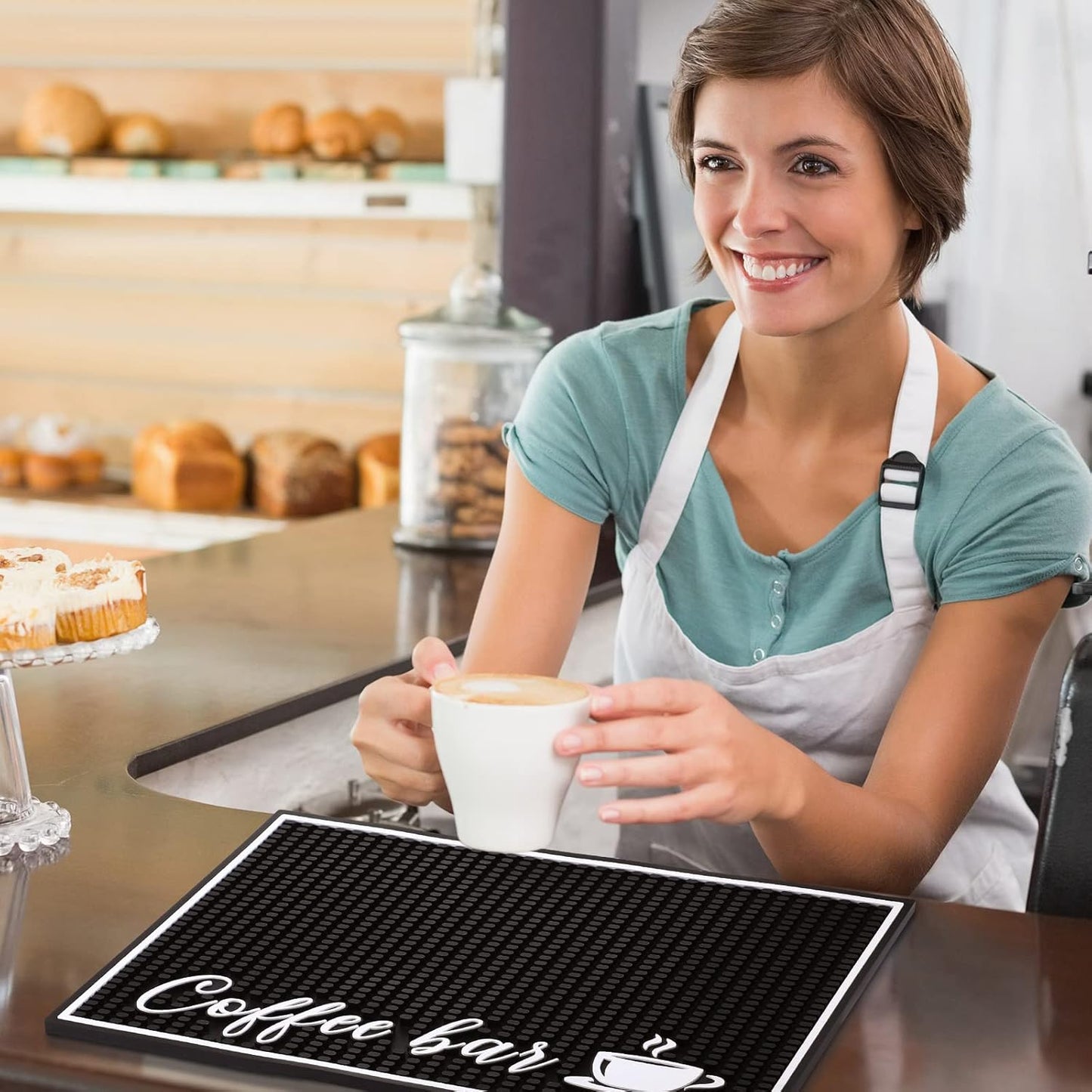 Dluxe Ave. Bar Mats for Countertop/ 1 cm Thick/ 18 x 12 Inches