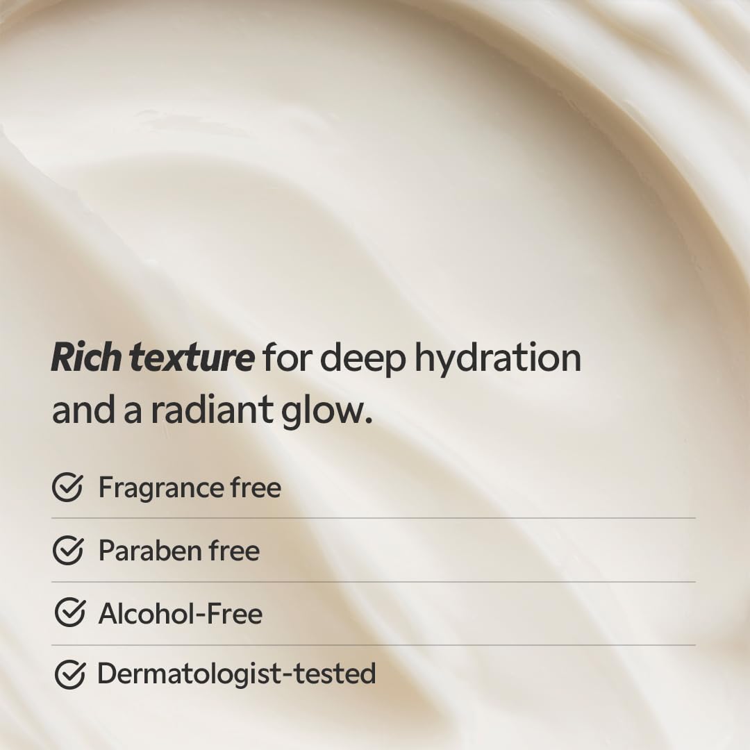 Dluxe Ave. TIRTIR Natural Ceramide Cream | Deep moisturizer for Glass Skin Polyglutamic acid Centella Asiatica Extract Skin barrier Lightweight Mild Nature derived ingredients Dry skin Korean skincare