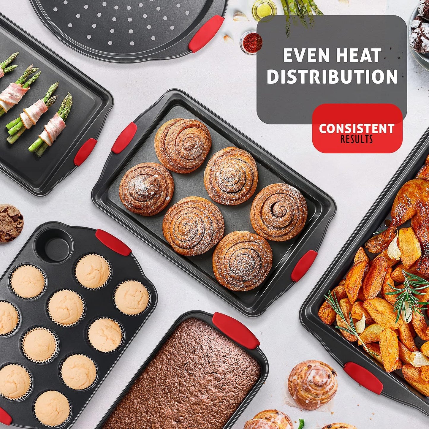 Dluxe Ave.39 Piece Premium Baking Set, Nonstick Bakeware