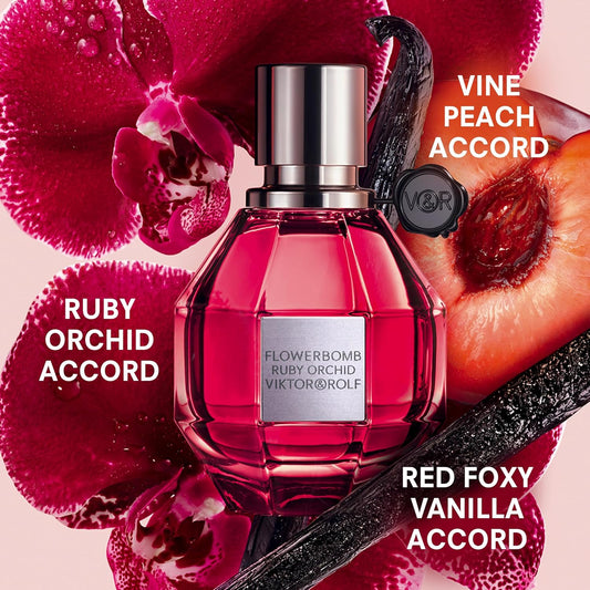 Dluxe Ave. Viktor & Rolf Flowerbomb Ruby Orchid for Women - 3.4 oz EDP Spray