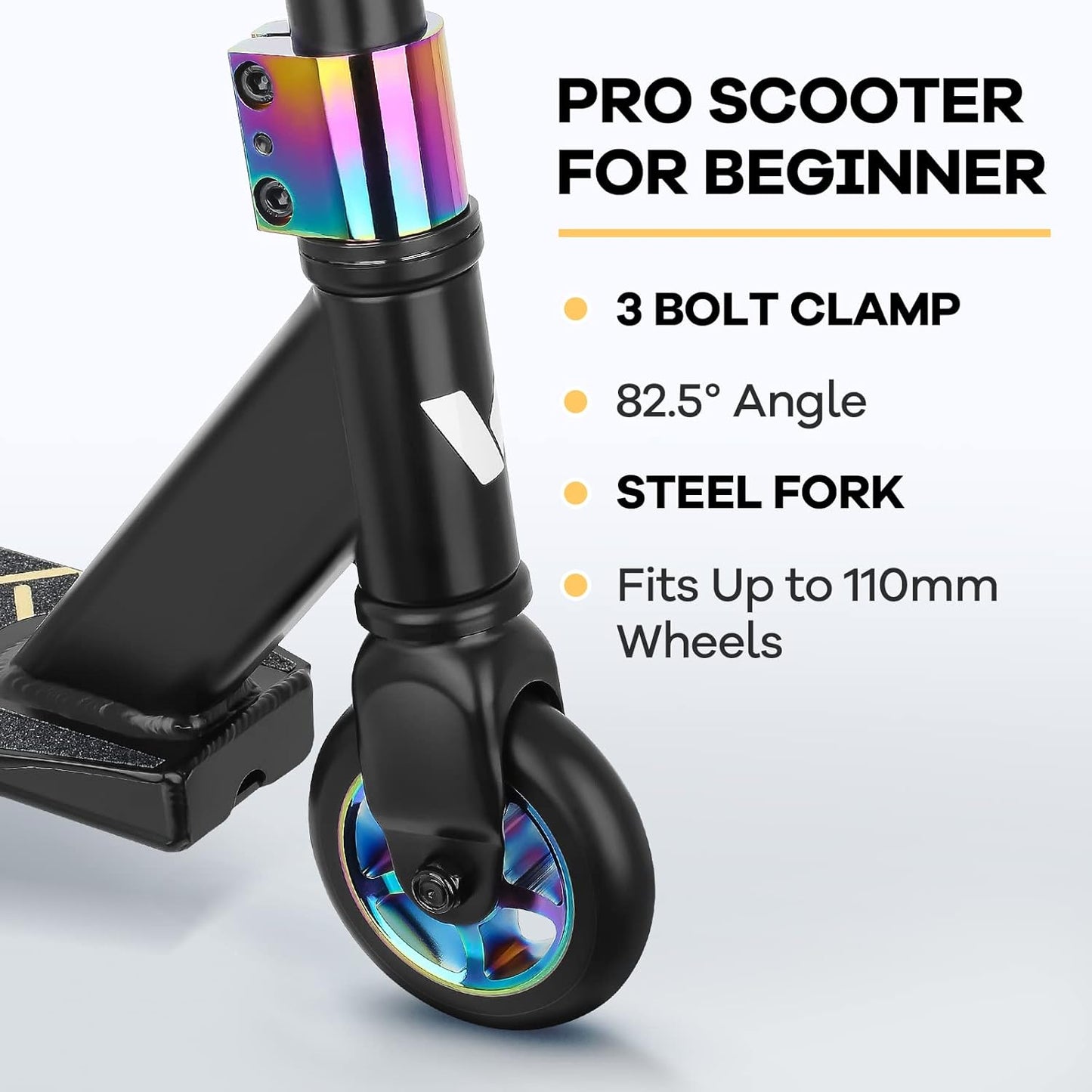 Dluxe Ave. VOKUL S2 Pro Scooters for Kids Age 6-12 | Colorful Stunt Scooter for Beginners Teens  (Neo)