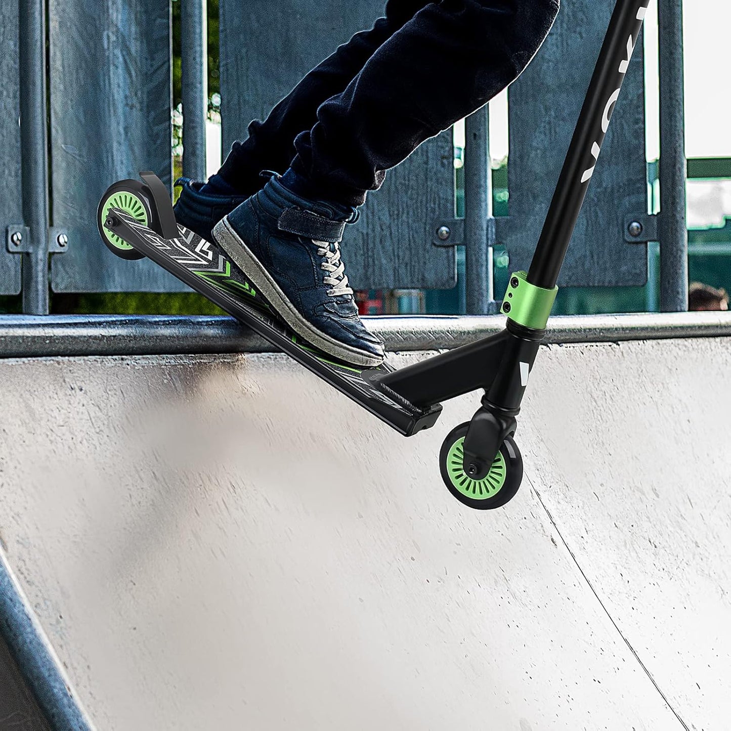 Dluxe Ave. VOKUL S2 Pro Scooters for Kids Age 6-12 | Colorful Stunt Scooter for Beginners Teens  (Neo)