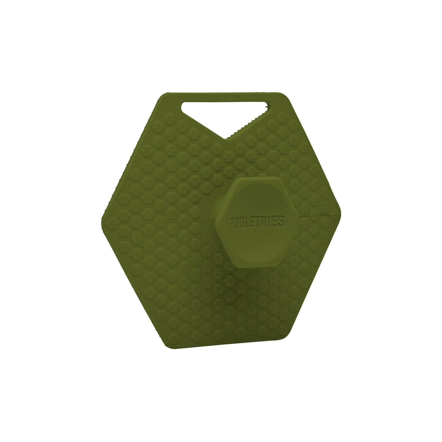 Dluxe Ave. Tooletries - Body Scrubber - Silicone Exfoliating Scrubber - Bathroom & Shower Accessories for Men Travel Essentials for Men - Durable & Long Lasting Body Wash Scrubber for Men - Army Green