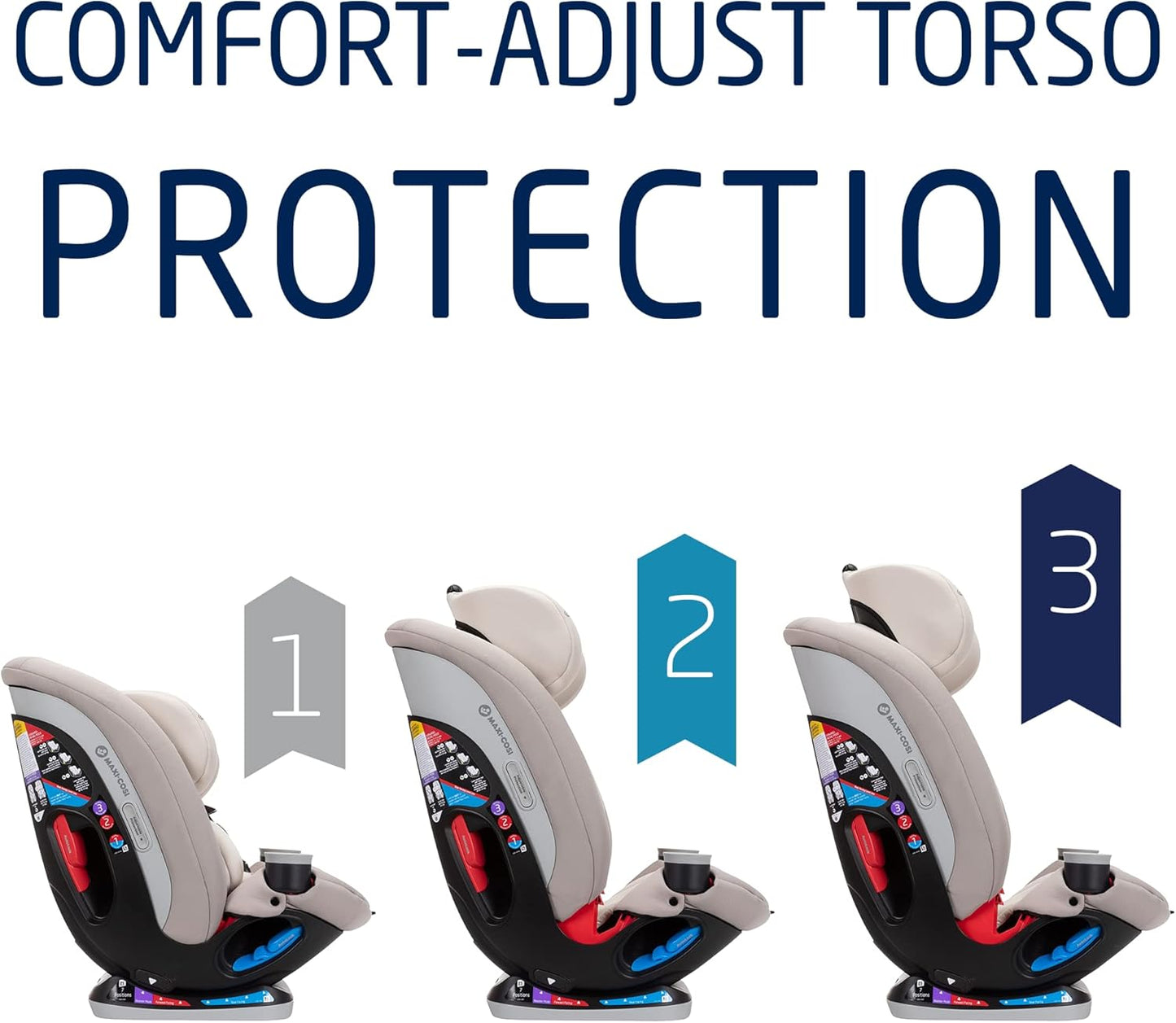 Dluxe Ave. 5-in-1 Converts from Rear Facing Car Seat to Forward Facing/ Booster Seat (5-100 lbs) From Birth to 10 Years/ Topia Tan