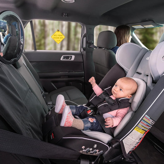 Dluxe Ave. 4-in-1 Convertible Car Seat Extended Rear and Forward Facing/ Baby Car Mirror/  Black