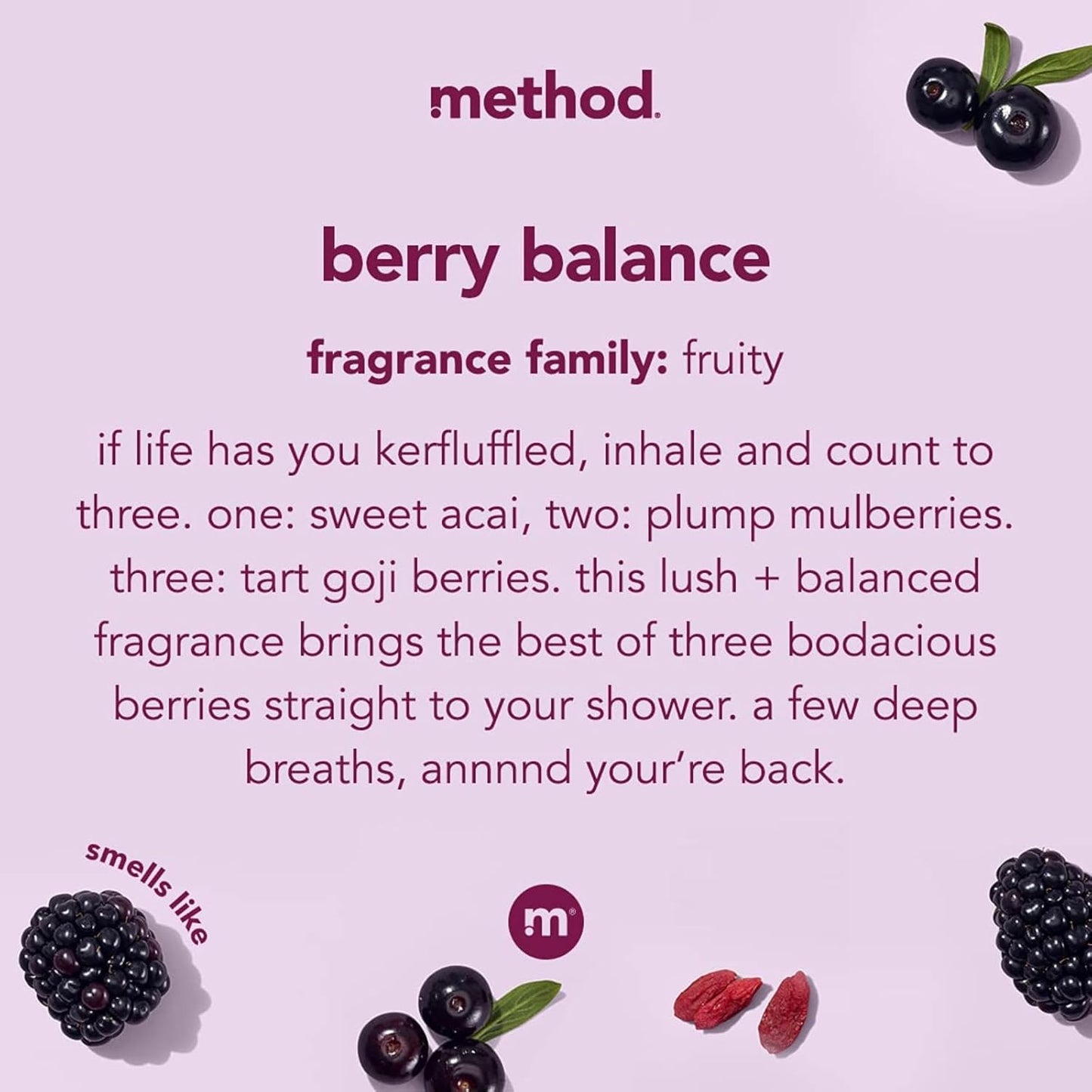 Dluxe Ave. Method Body Wash (Pure Peace + Berry Balance)