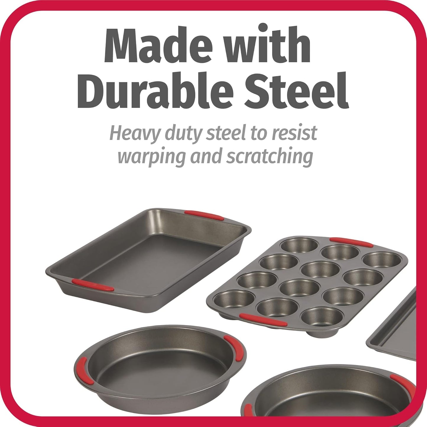 Dluxe Ave. 5-Piece Mega Grip Nonstick Bakeware Set