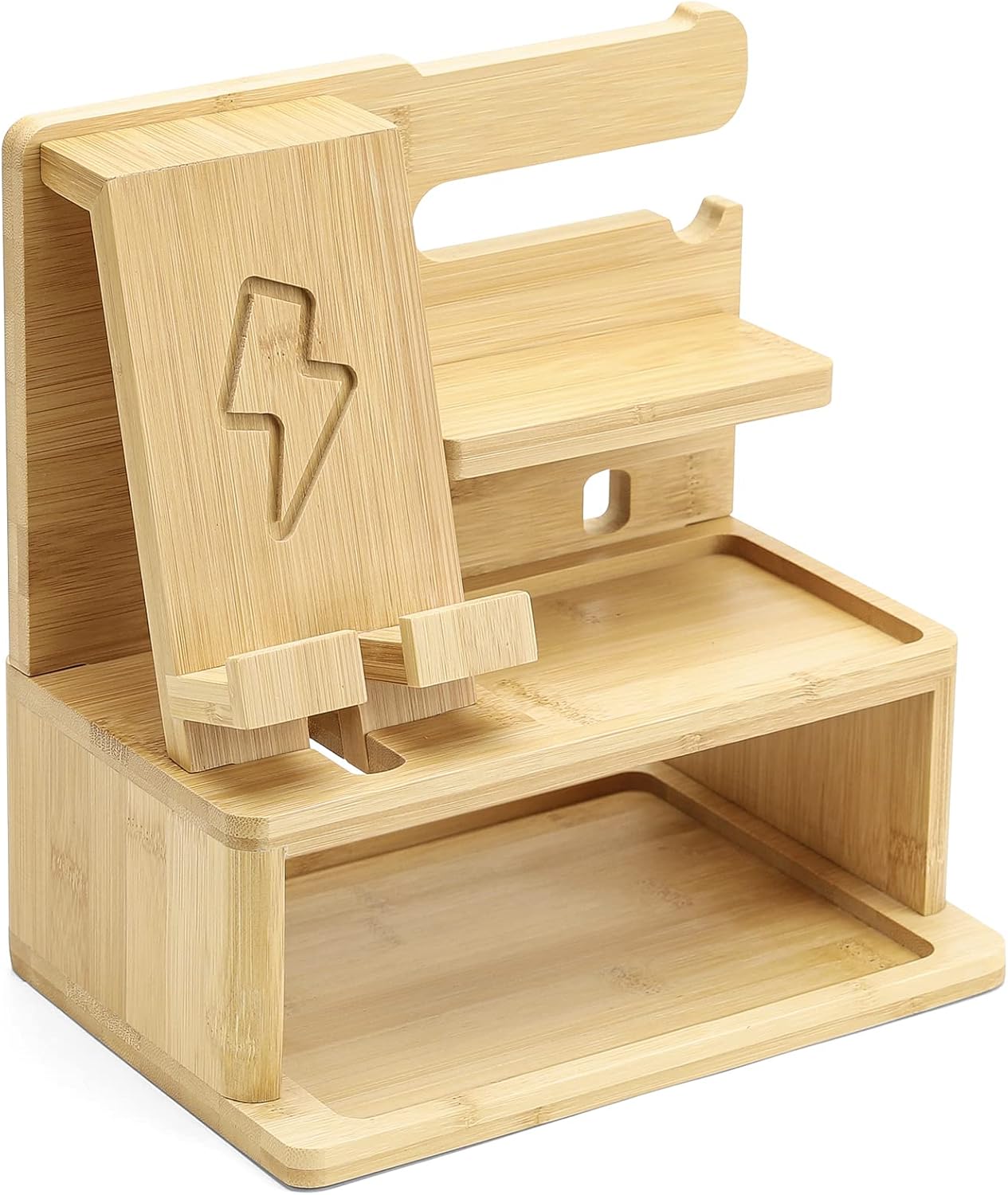 Dluxe Ave. Charging Station/ Docking Nightstand Organizer Storage