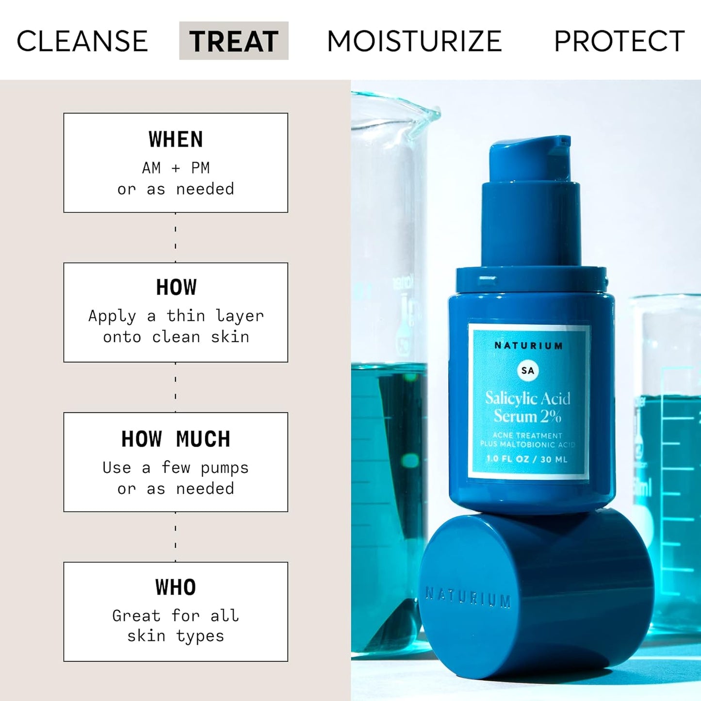 Dluxe Ave.  Salicylic Acid Serum 2% Plus Maltobionic Acid Blemish Treatment 1.0 oz