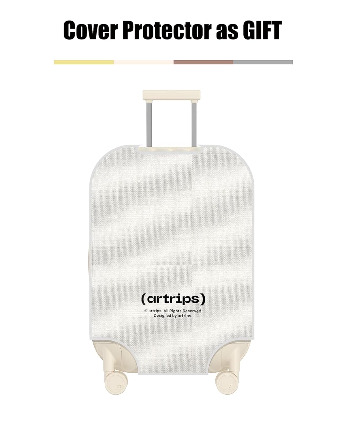 Dluxe Ave.Luggage Suitcases Set/Spinner Wheels/TSA Lock/ (White) 24+28 Inch