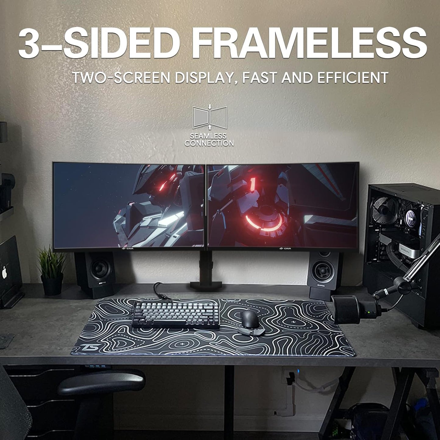 Dluxe Ave. CRUA 27" Curved Gaming Monitor QHD(2560x1440P) 144Hz/165Hz