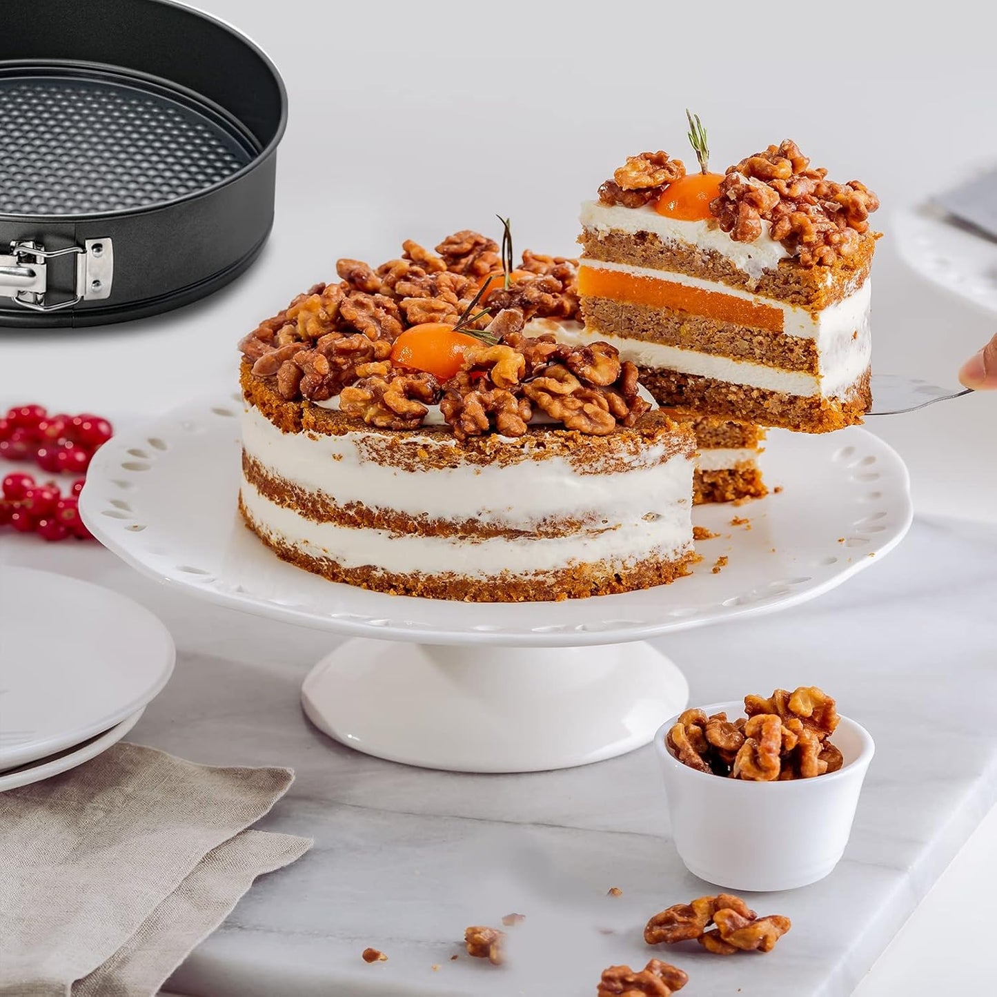 Dluxe Ave. 11 Inch Nonstick Cheesecake Pan With Removable Bottom Large Cake/Tin
