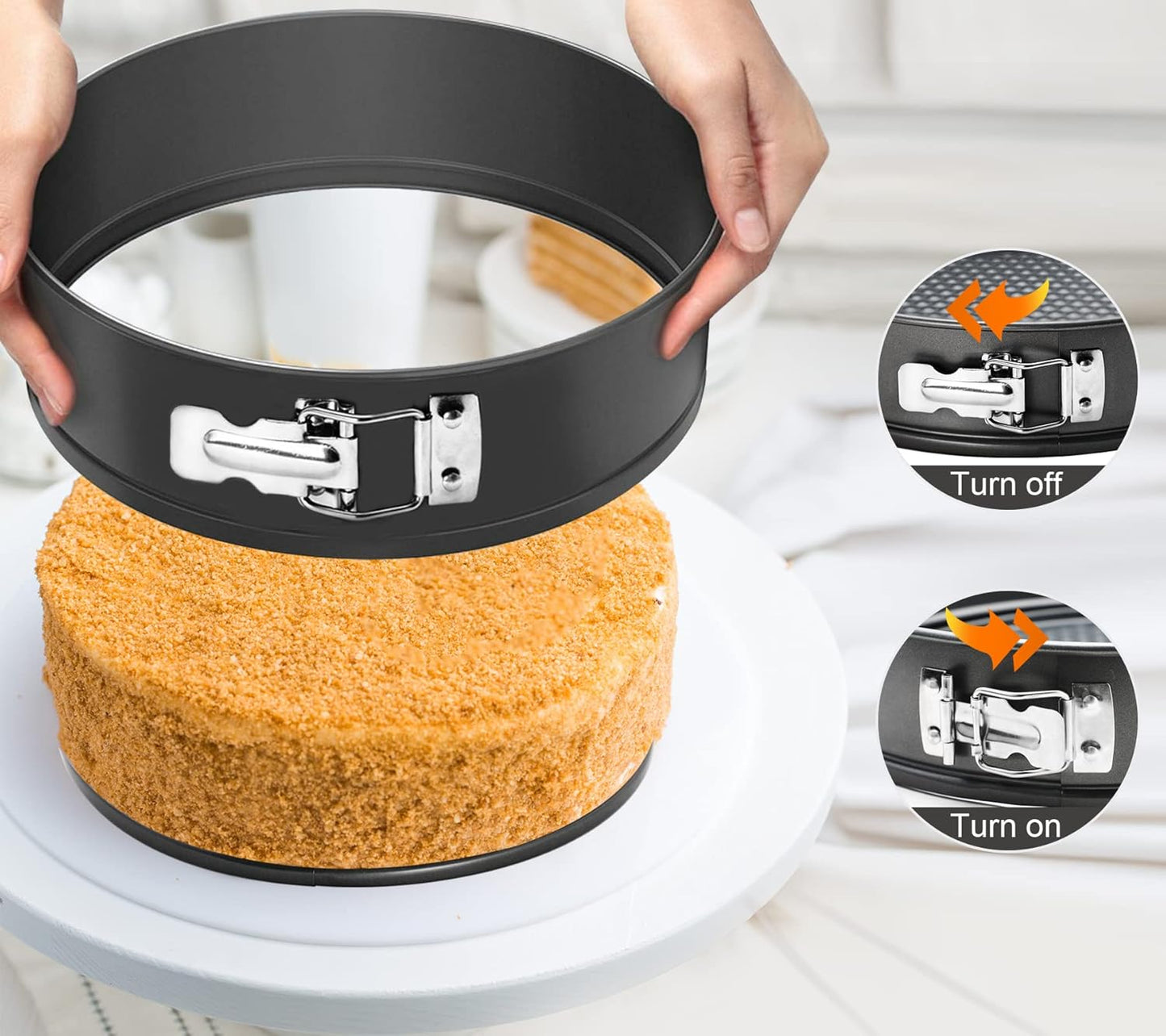 Dluxe Ave. 11 Inch Nonstick Cheesecake Pan With Removable Bottom Large Cake/Tin
