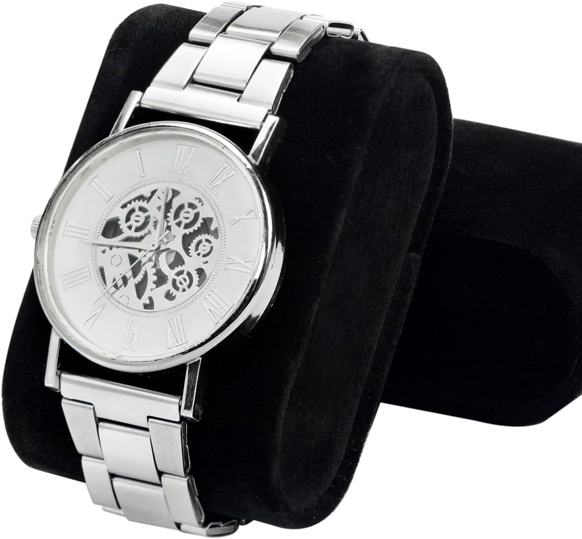 Dluxe Ave. Black Luxury PU Leather Watch Box Organizer