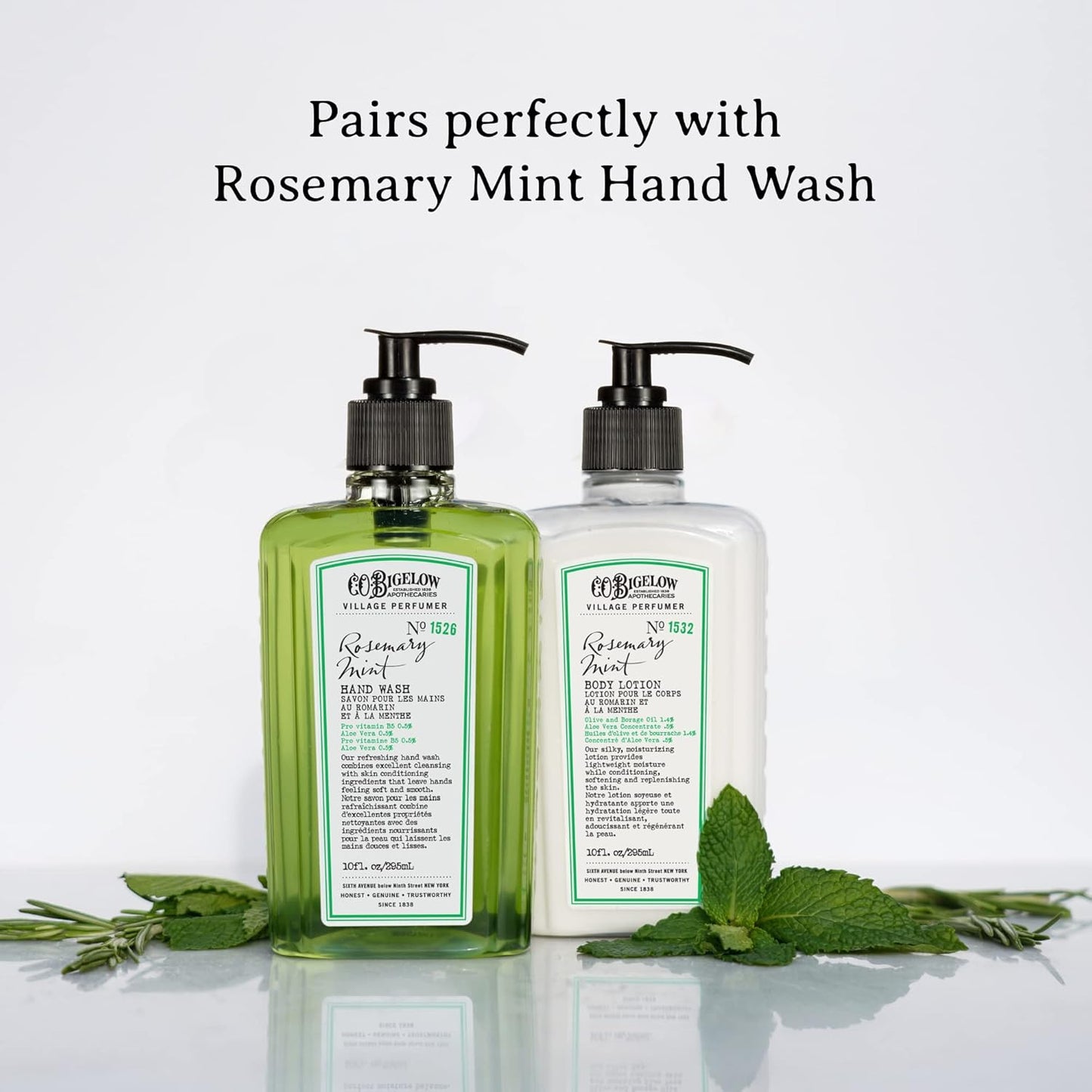 Dluxe Ave. Rosemary Mint Hand Care Duo Hand Soap & Lotion/ 10fl oz Each