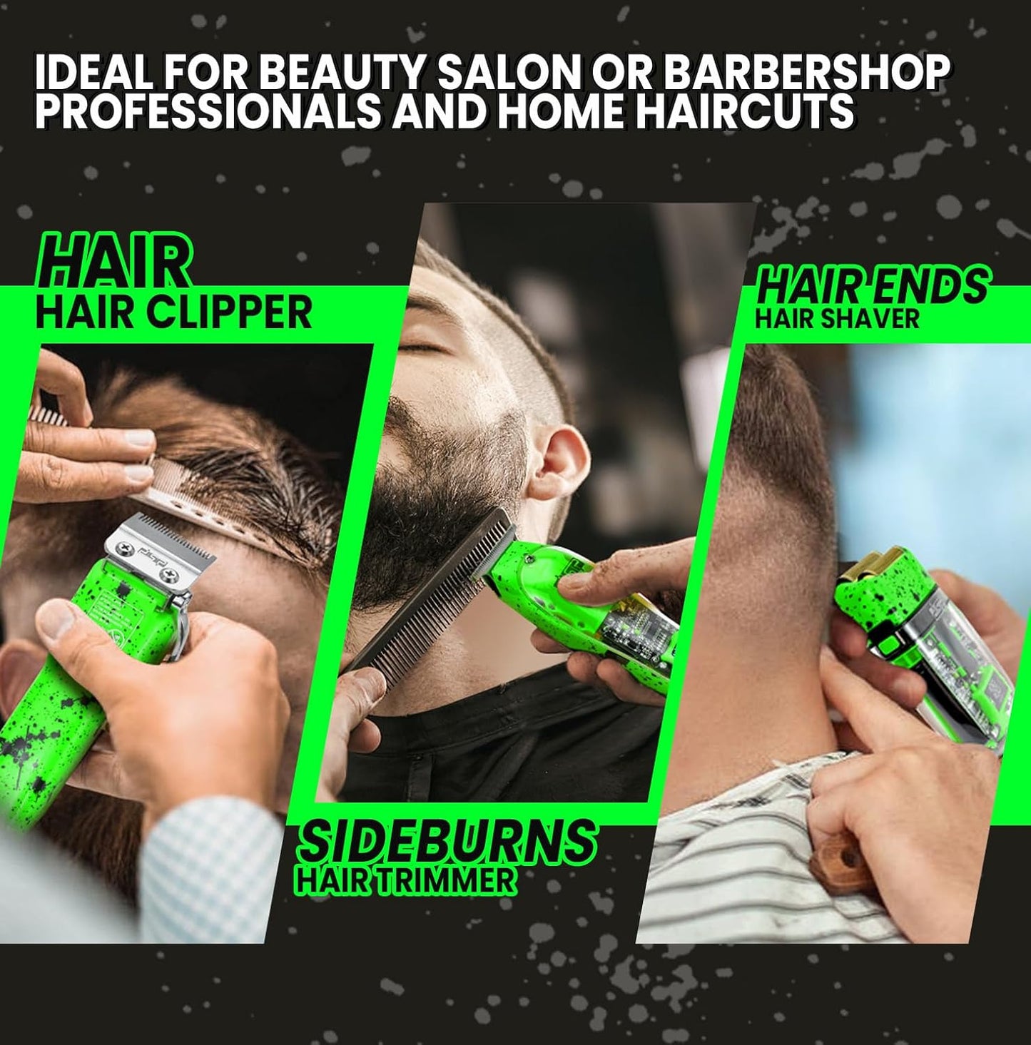 Dluxe Ave.  Professional Barber Set (Green)