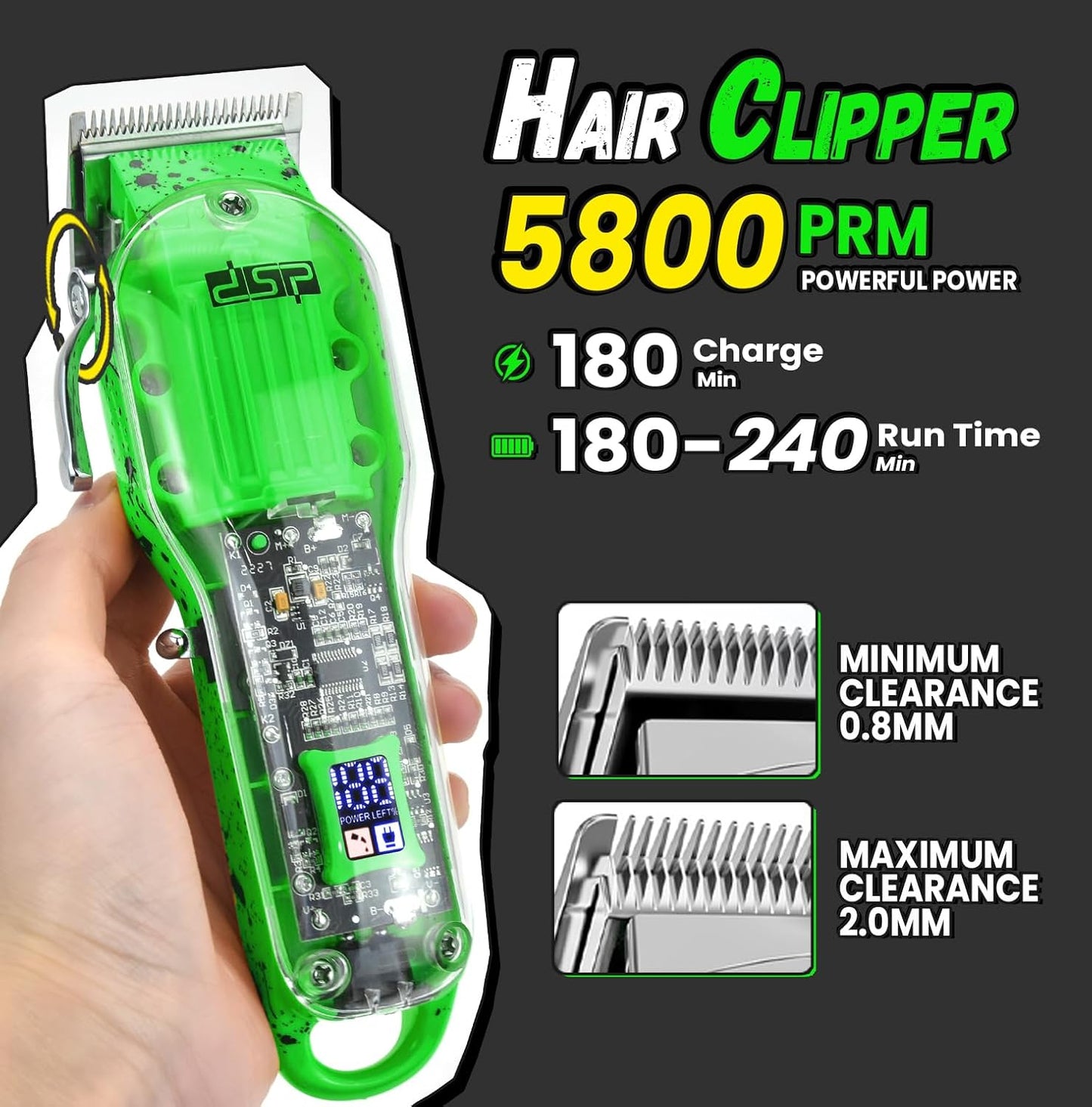 Dluxe Ave.  Professional Barber Set (Green)