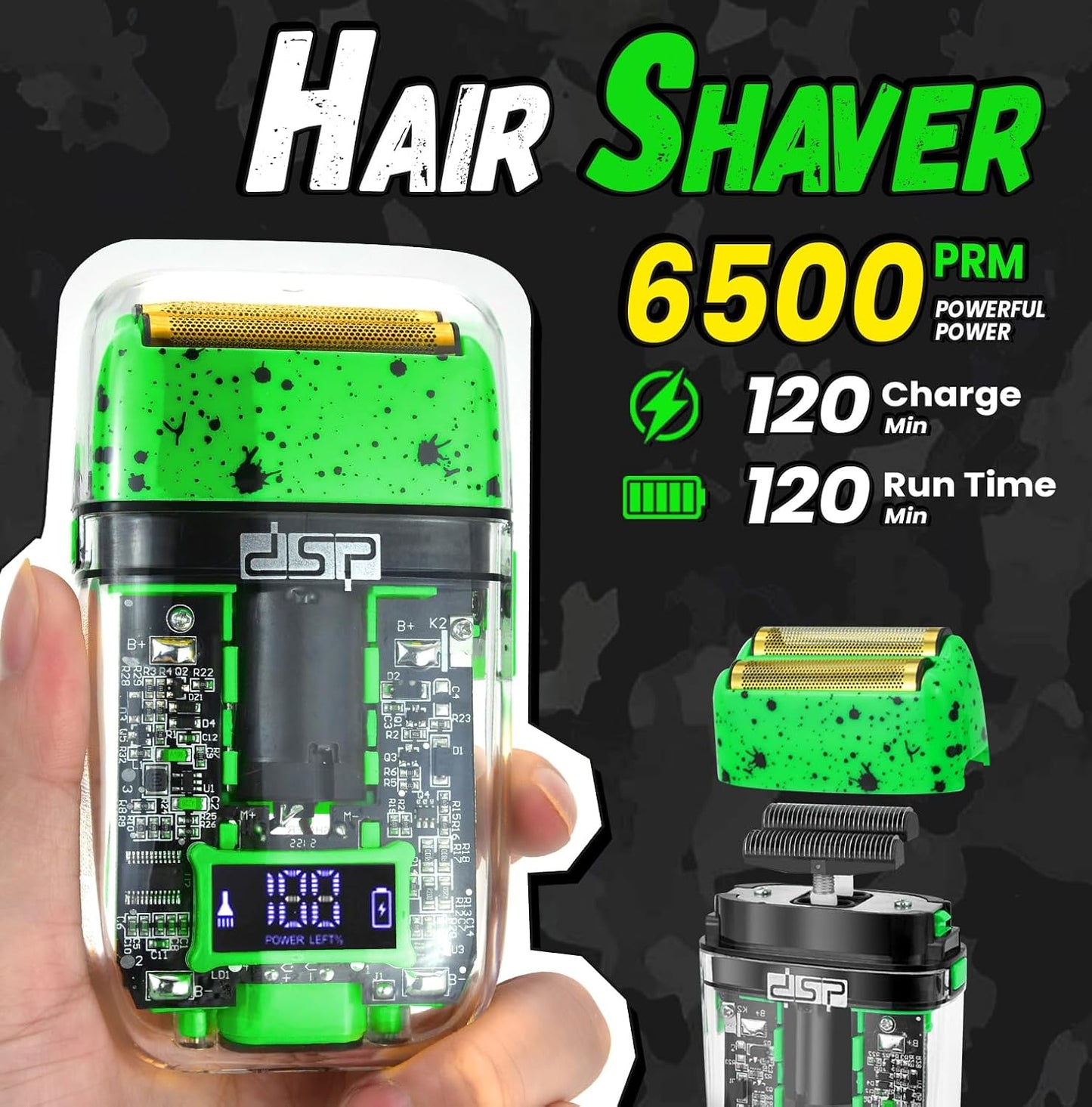 Dluxe Ave.  Professional Barber Set (Green)