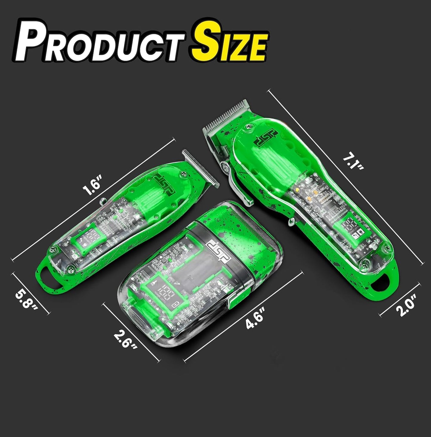 Dluxe Ave.  Professional Barber Set (Green)
