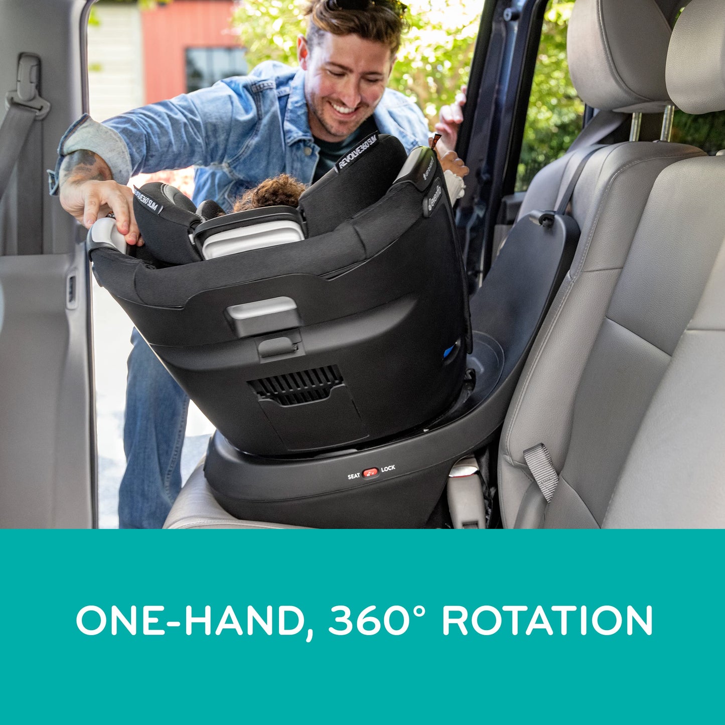 Dluxe Ave. 360 2-in-1 Rotational Car Seat (Stow Blue)