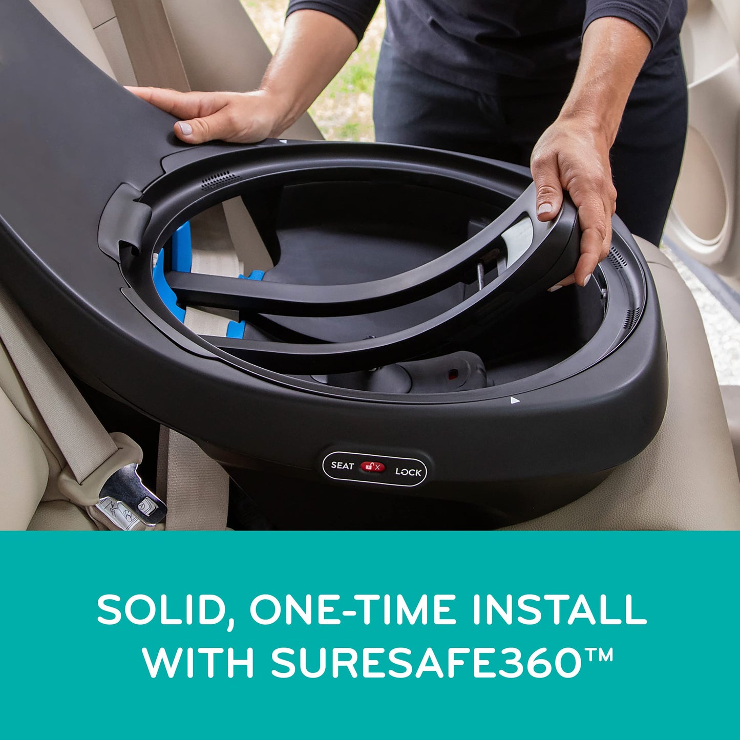 Dluxe Ave. 360 2-in-1 Rotational Car Seat (Stow Blue)
