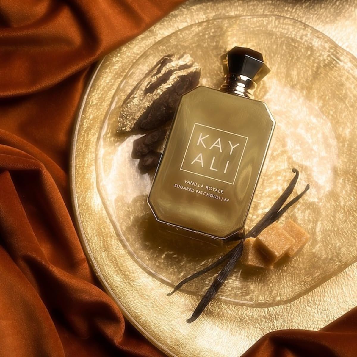 Dluxe Ave. Kayali By Huda Beauty Vanilla Royale Sugared Patchouli | 64 Limited Edition Eau De Parfum TRAVEL SIZE (10 ml / 0.34 fl oz)