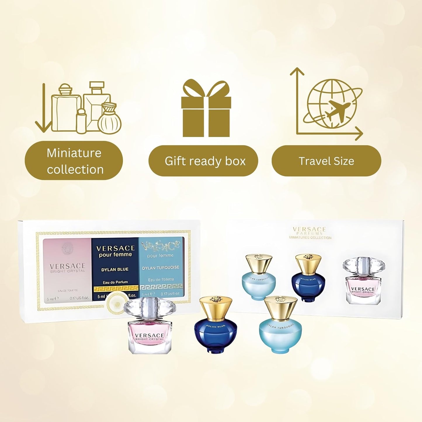 Dluxe Ave. Versace 3 Pcs Mini Set
