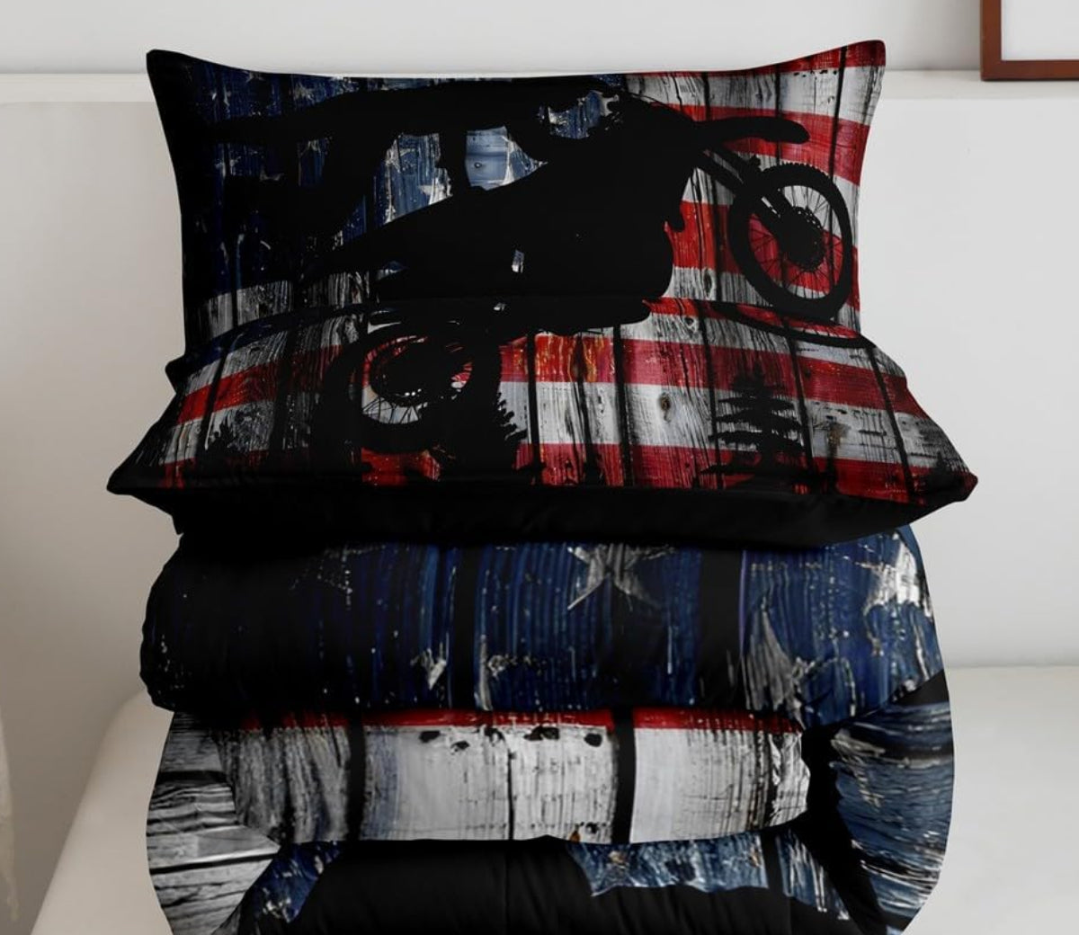 Dluxe Ave. ( FULL ) 3 Pcs Comforter Set, Multi- Color