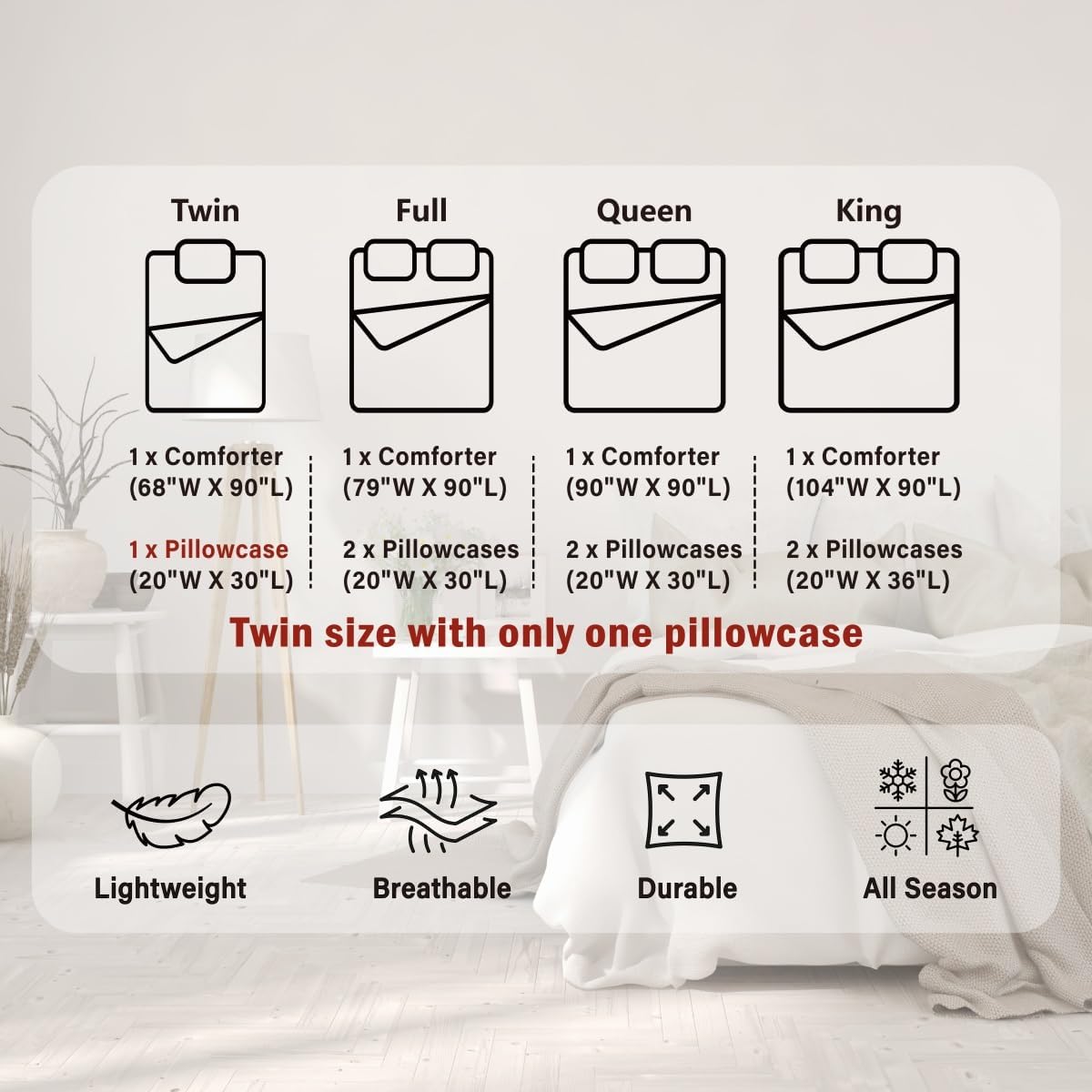 Dluxe Ave. ( FULL ) 3 Pcs Comforter Set, Multi- Color