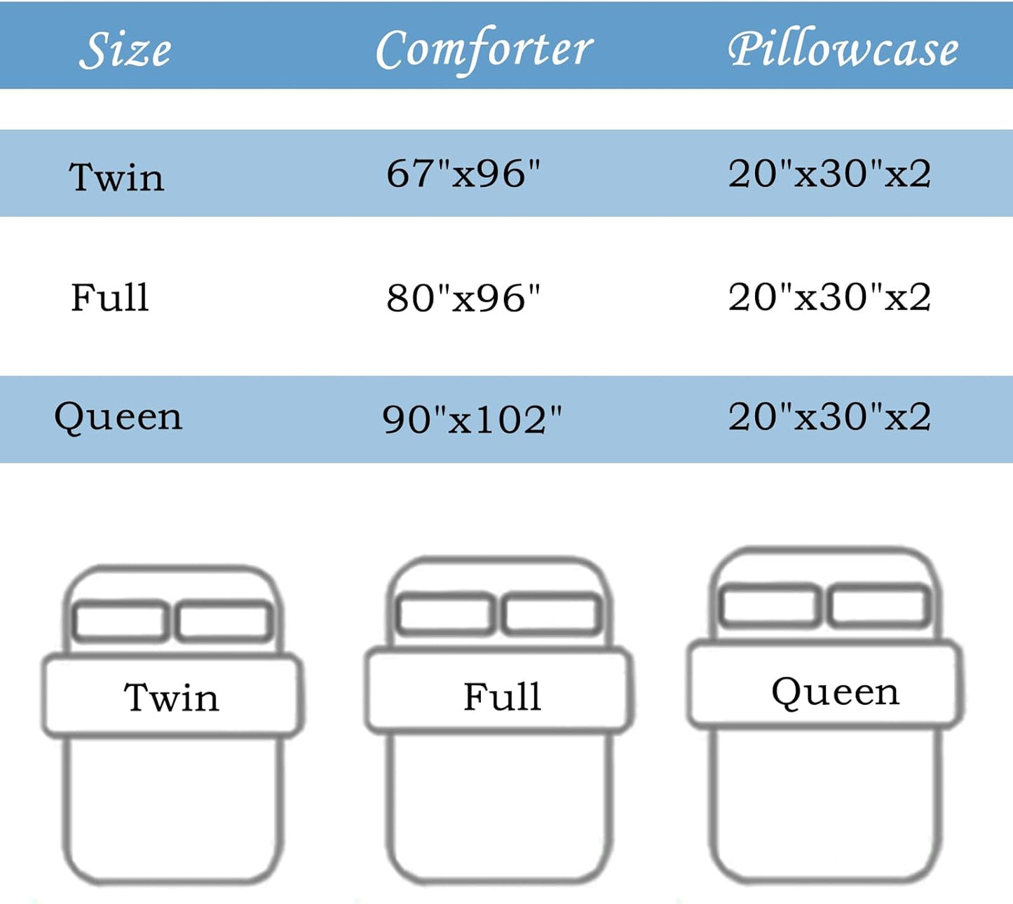 Dluxe Ave. ( FULL )  3Pcs Comforter Bedding Set, Black