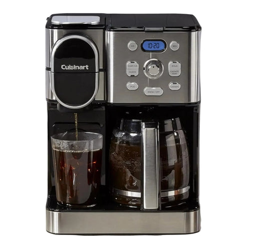 Dluxe Ave. Coffee Maker 12-Cup/ Glass Carafe Automatic Hot & Iced Coffee