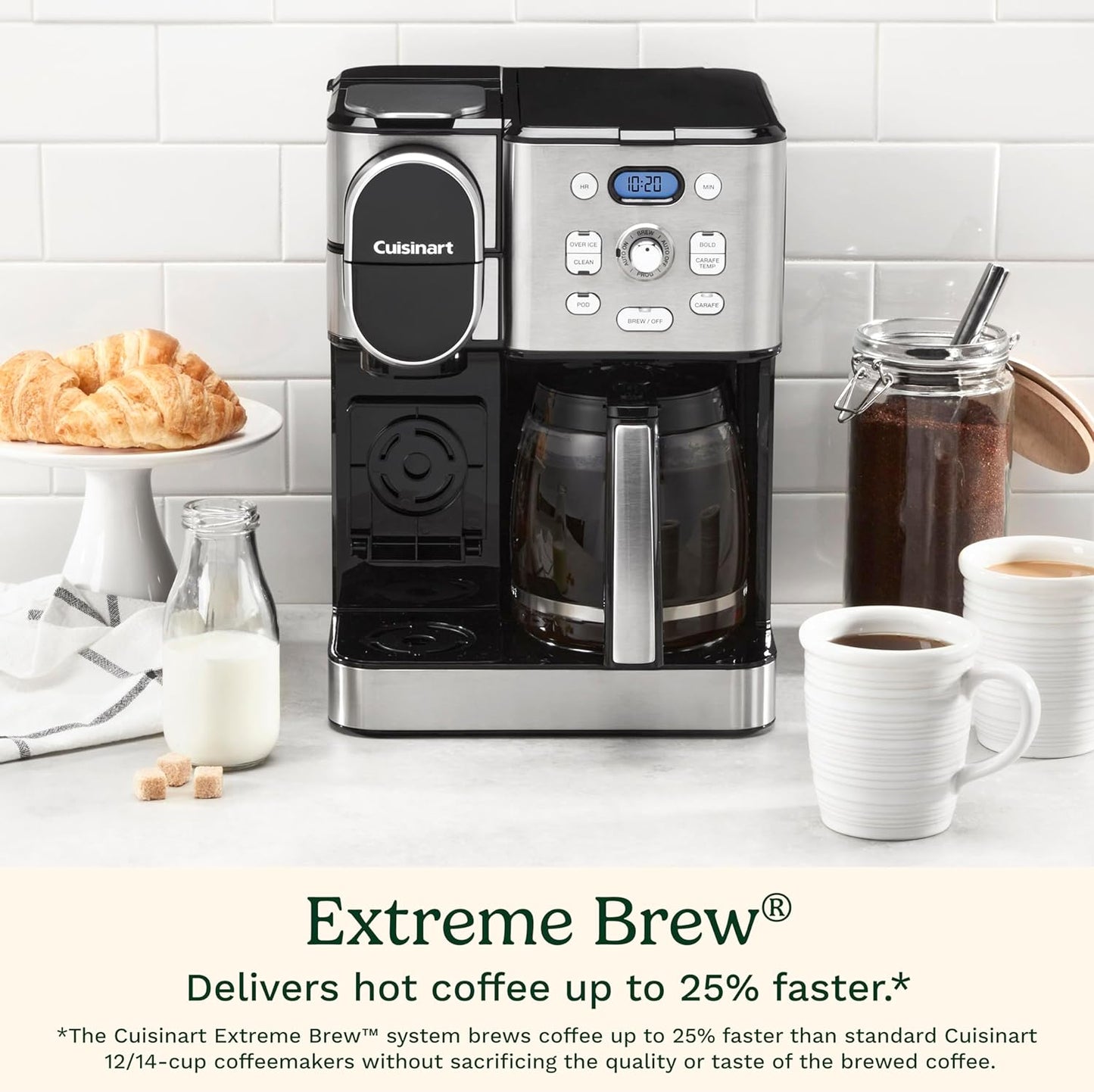 Dluxe Ave. Coffee Maker 12-Cup/ Glass Carafe Automatic Hot & Iced Coffee
