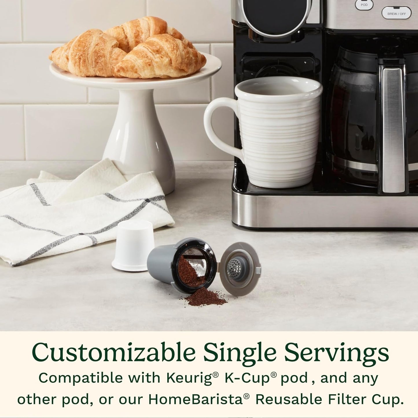 Dluxe Ave. Coffee Maker 12-Cup/ Glass Carafe Automatic Hot & Iced Coffee