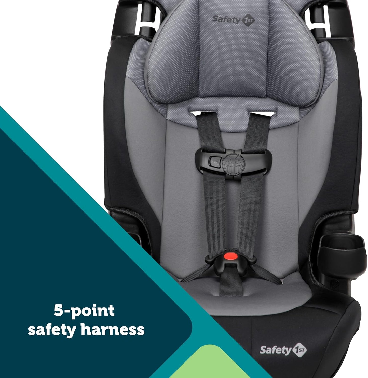 Dluxe Ave. 2-in-1 Booster Car Seat Forward Facing Car Seat with Harness/ High Back/ 30-65 Pounds