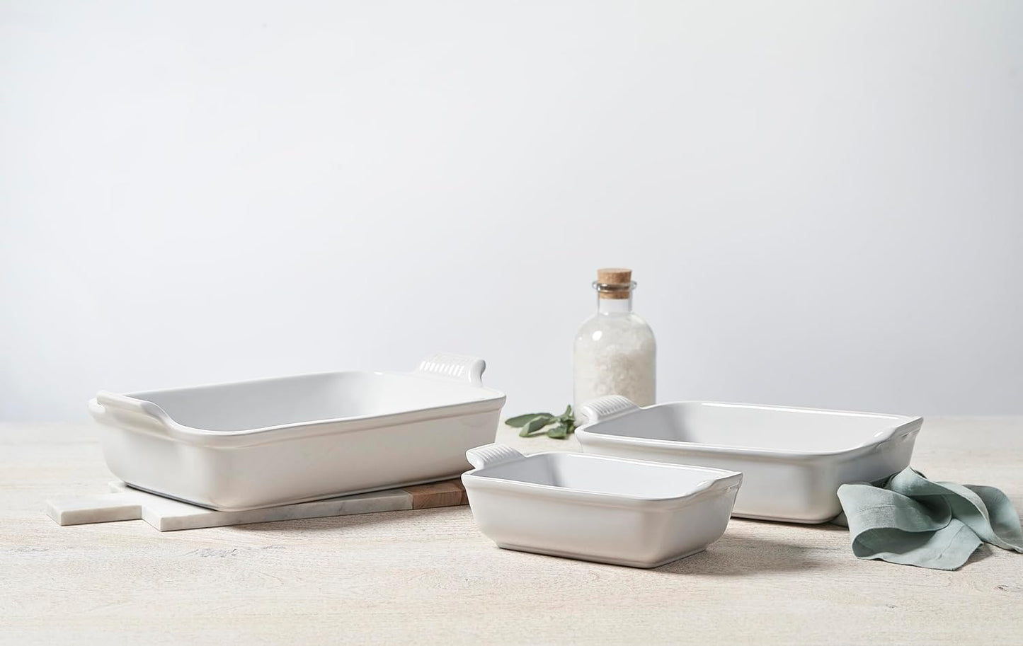 Dluxe Ave. ( Limited Edition) Stoneware Heritage Set 3 Rectangular Dishes