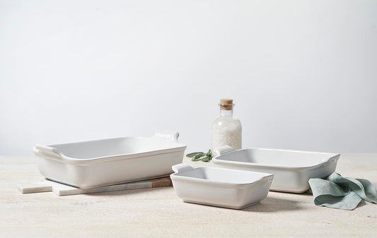 Dluxe Ave. ( Limited Edition) Stoneware Heritage Set 3 Rectangular Dishes