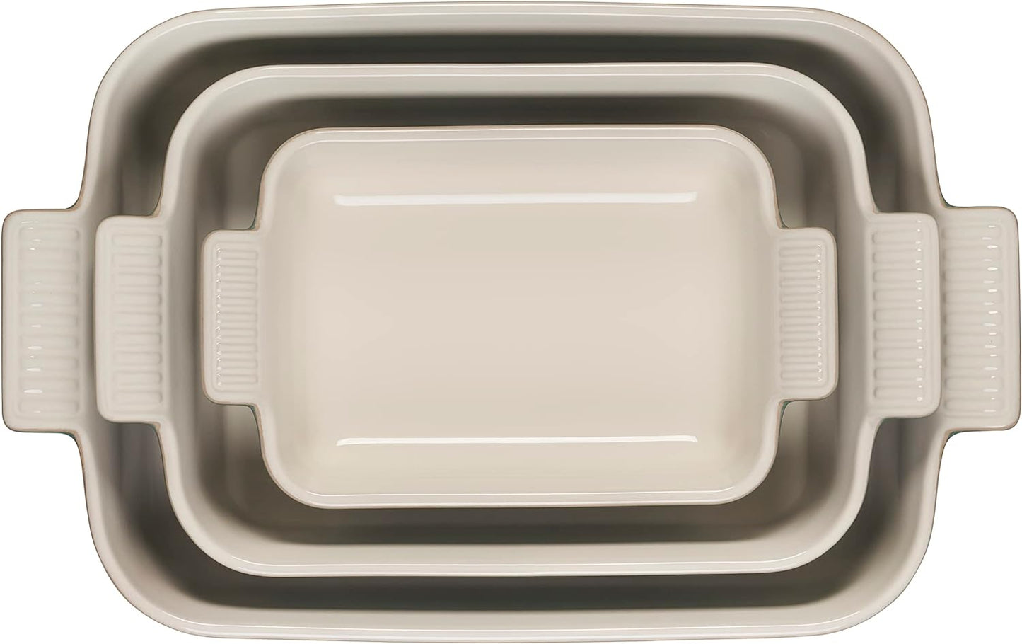 Dluxe Ave. ( Limited Edition) Stoneware Heritage Set 3 Rectangular Dishes