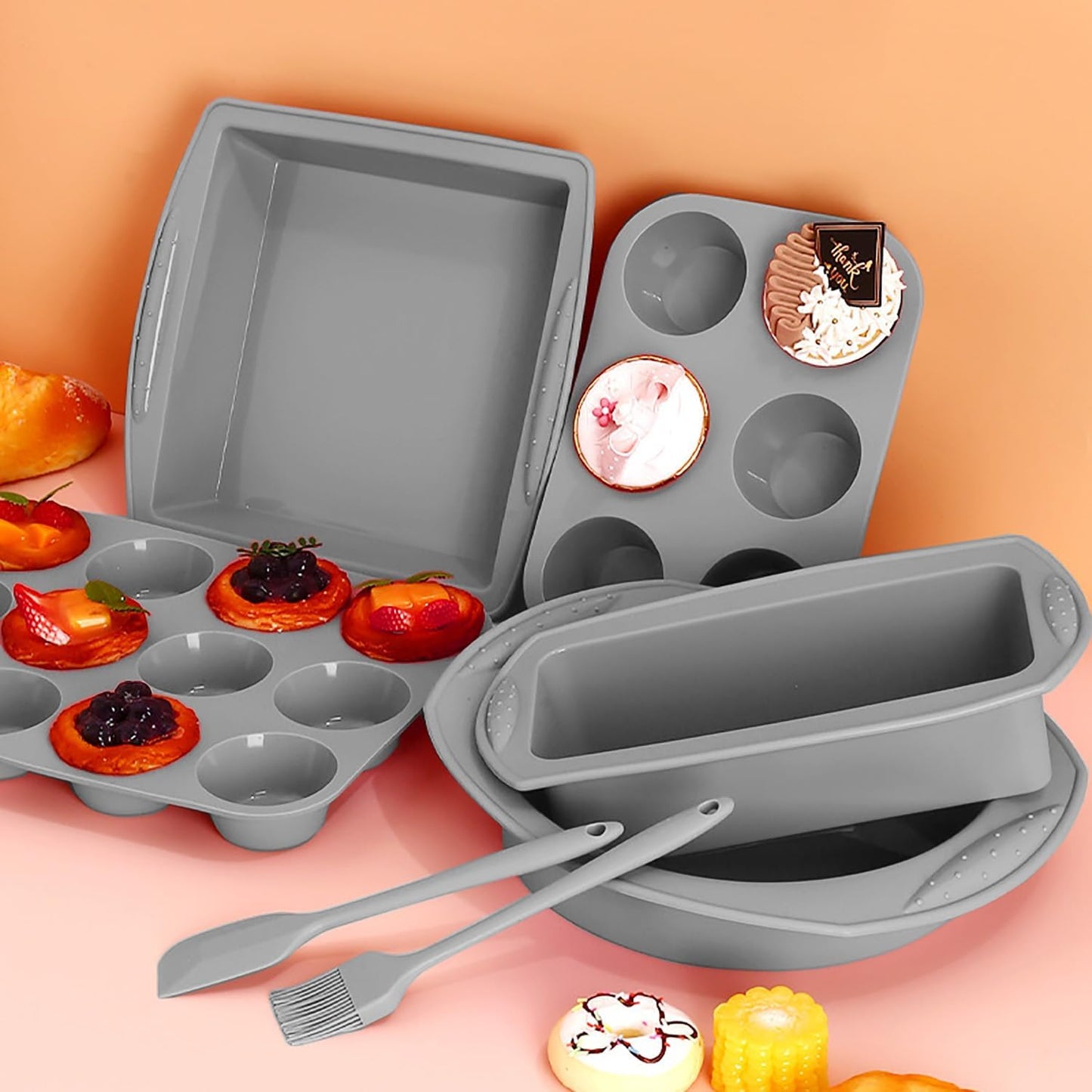 Dluxe Ave. 7in1 Silicone Bakeware Baking Set